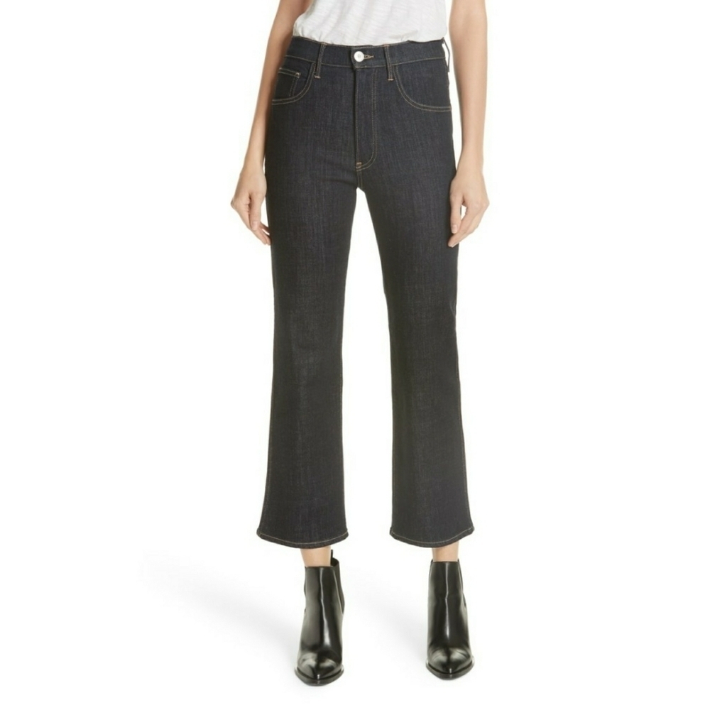 3x1 DENIM // joni wide leg cropped jeans in river - Picture 14 of 16